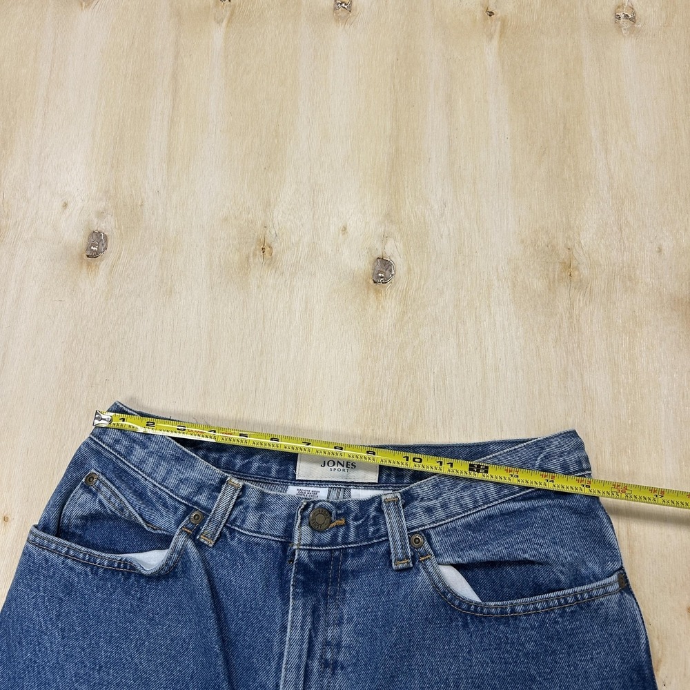 Jones Sport Straight Jeans Womens 12 Medium Wash Blue High Rise Regular Denim - Picture 5 of 12